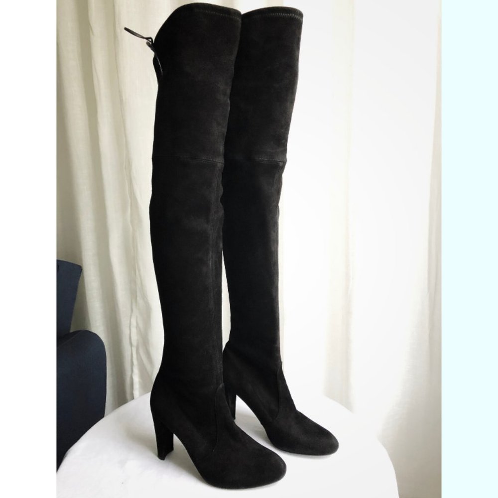 Stuart Weitzman Highland Over The Knee Heel Boots - Picture 6 of 14